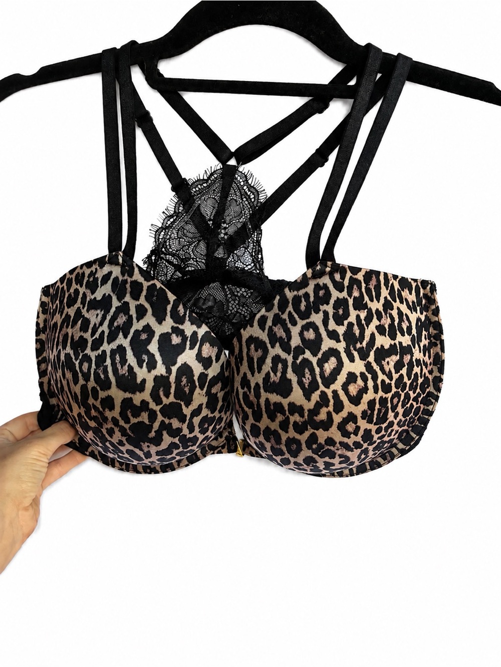 Victoria's Secret Very Sexy Lace-back Push-Up Bra 36DDD Front Close